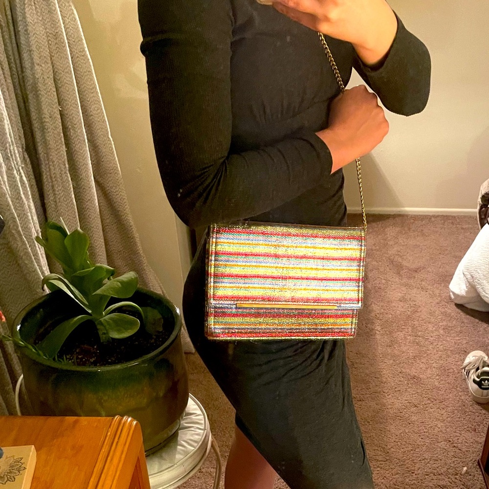 Sparkly shoulder/clutch bag